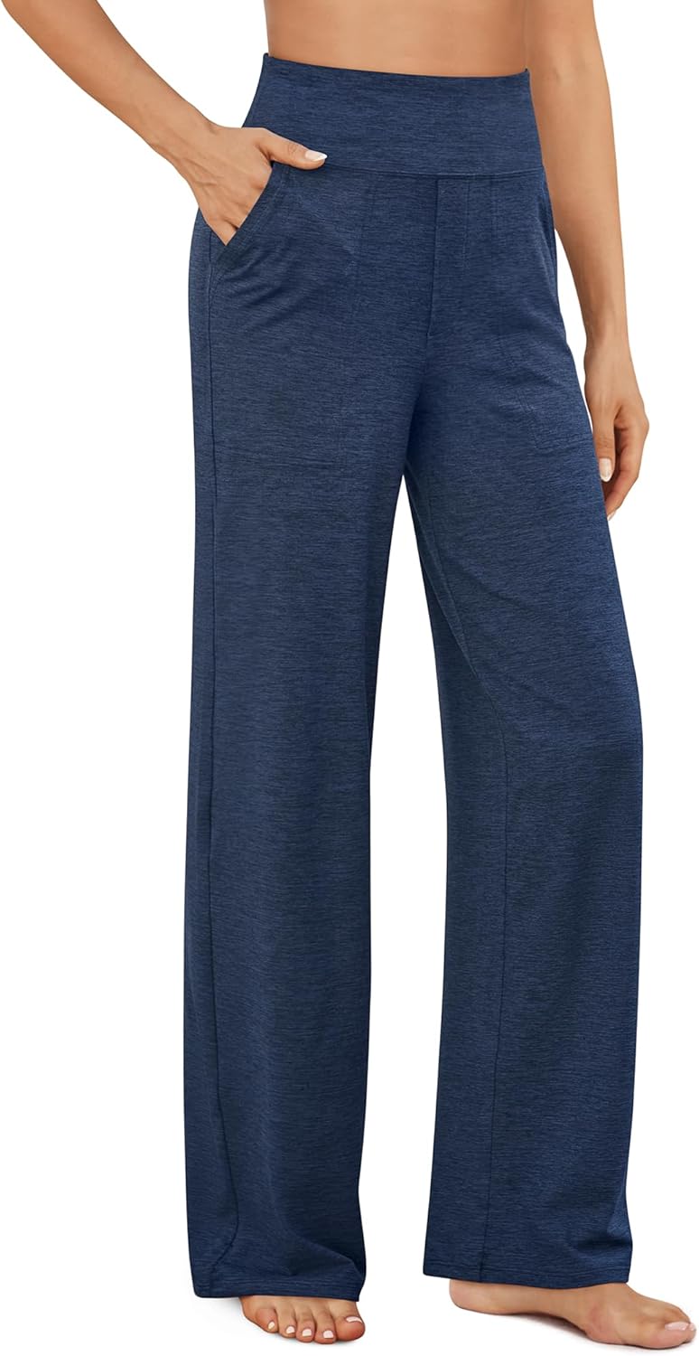 G4Free EverGoing Yoga Pants Women Wide Leg Pants with Pockets High Waist Stretch Dress Casual Sweatpants Petite/Regular/Tall