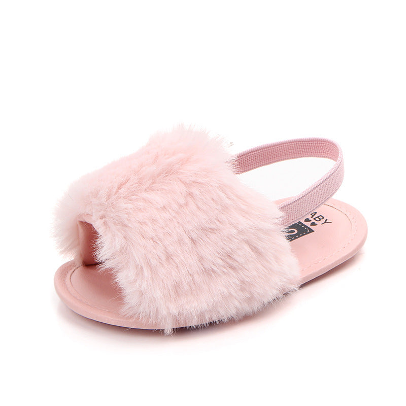 0-1 four-color baby sandals soft bottom toddler shoes elastic comfortable non-slip baby shoes