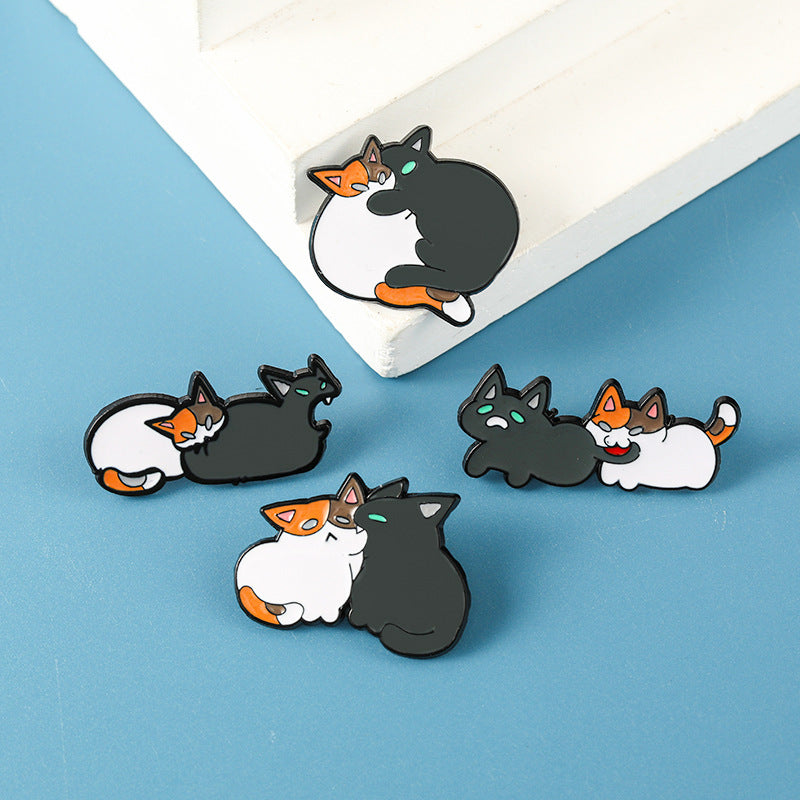 Cute Cartoon Cat Brooch Adorable And Silly