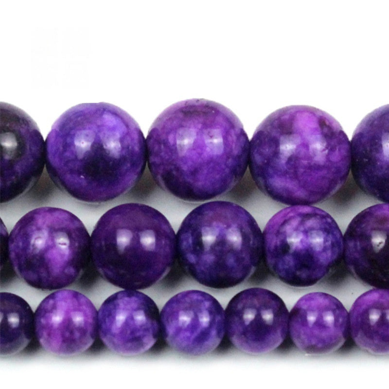 Charoite Chalcedony Stone Scattered Beads Diy Handmade Beaded
