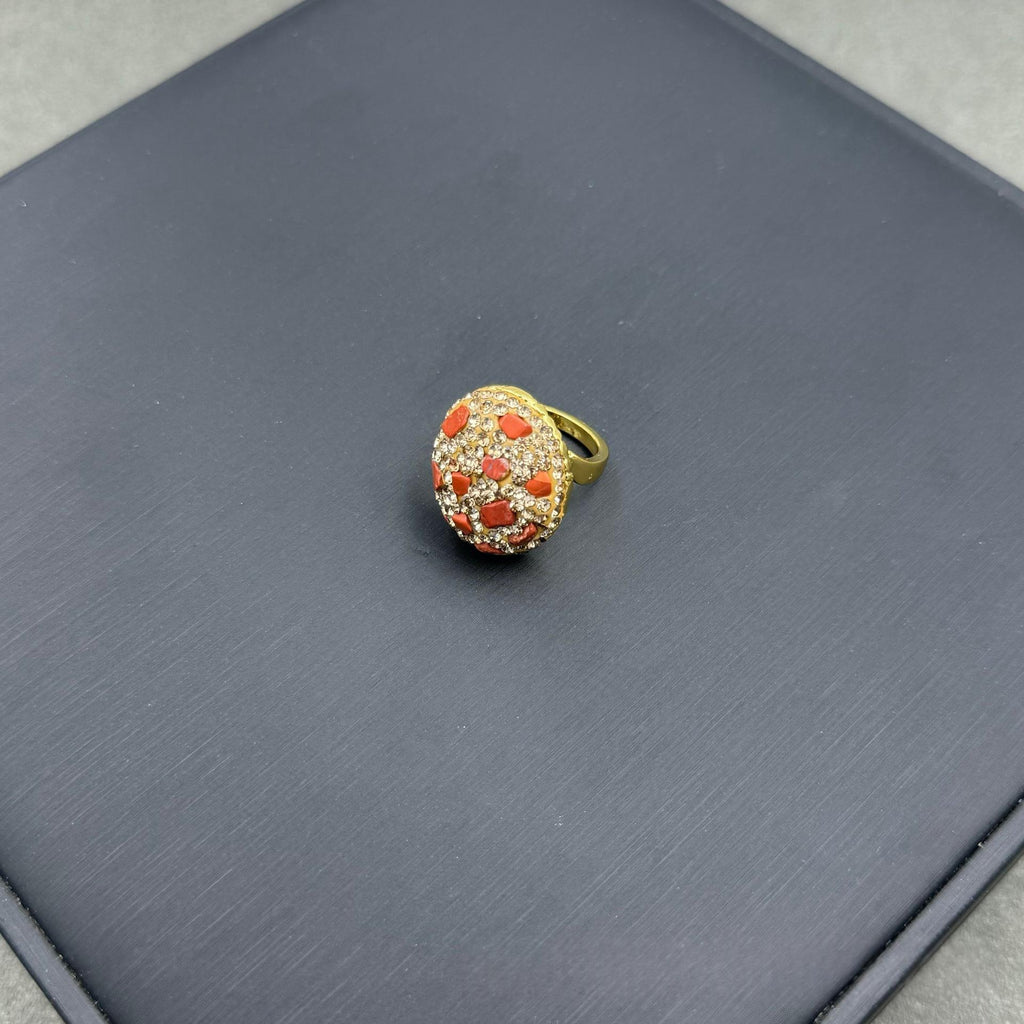 Natural Tourmaline Raw Stone Ring For Women