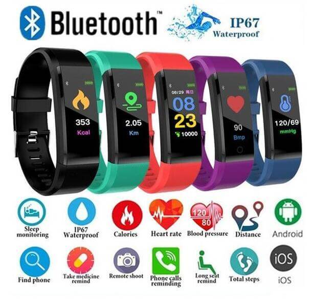 Smart Bracelet With Bluetooth Heart Rate Monitor