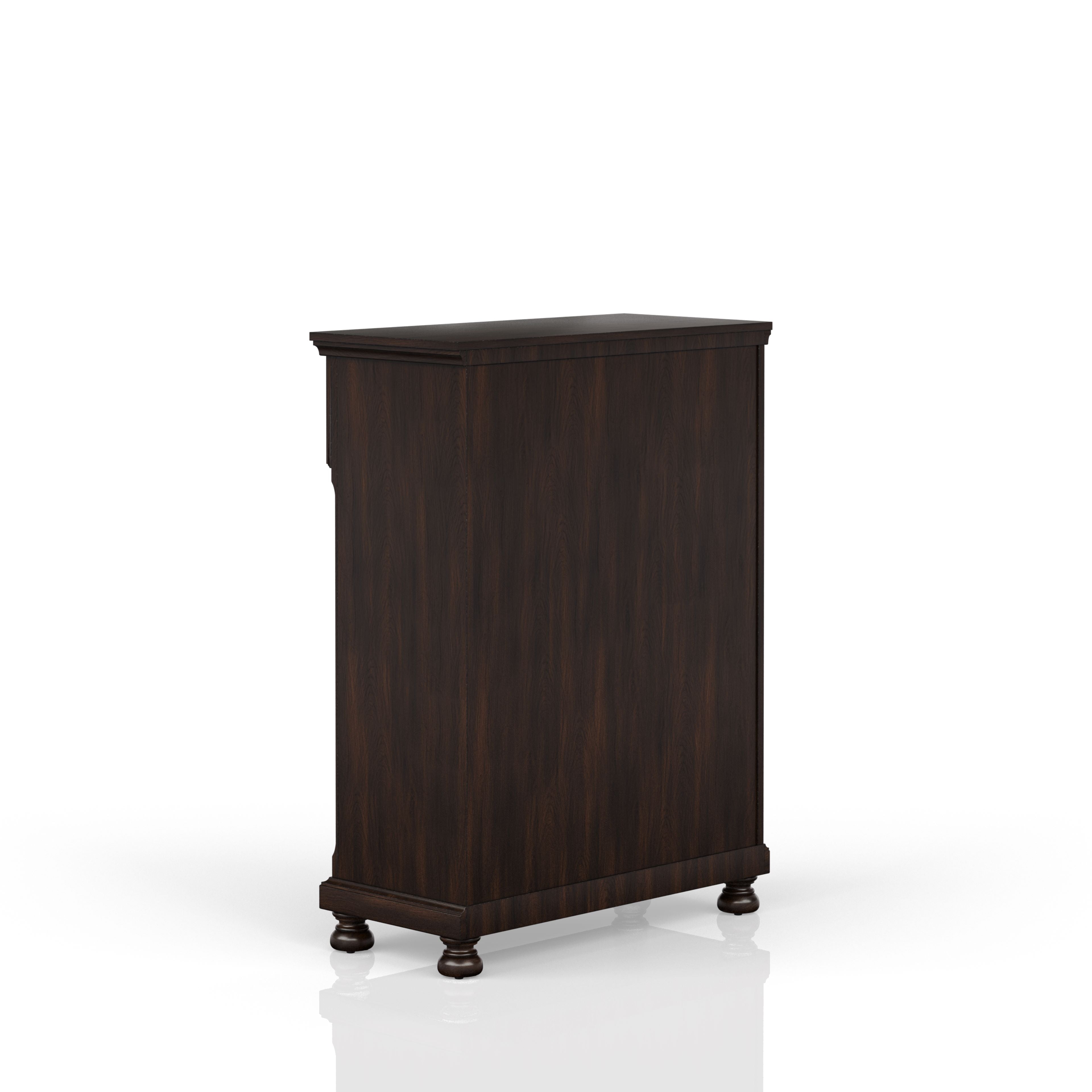 Dark Cherry 5 Drawer Chest