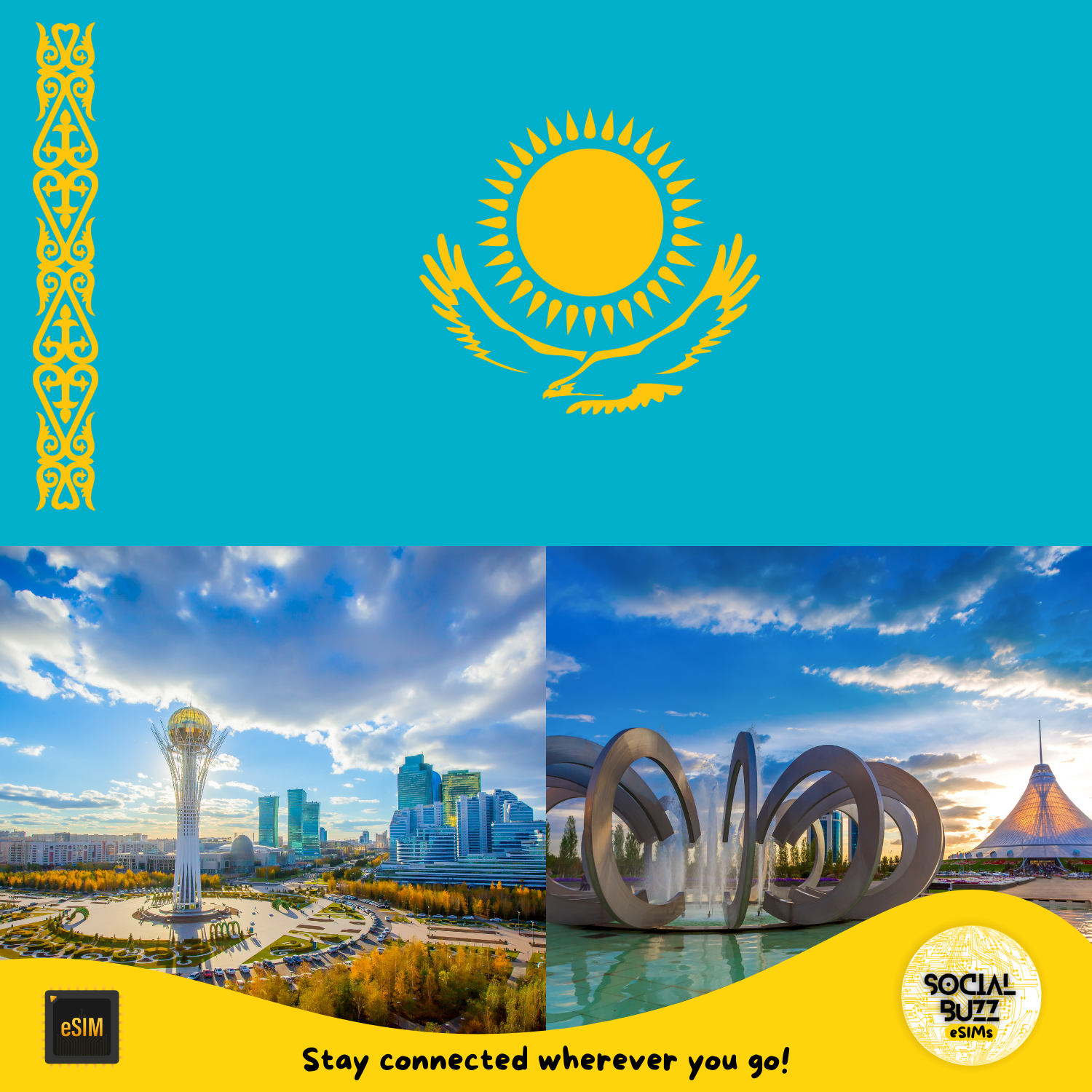 Kazakhstan eSIM Internet Data Plan