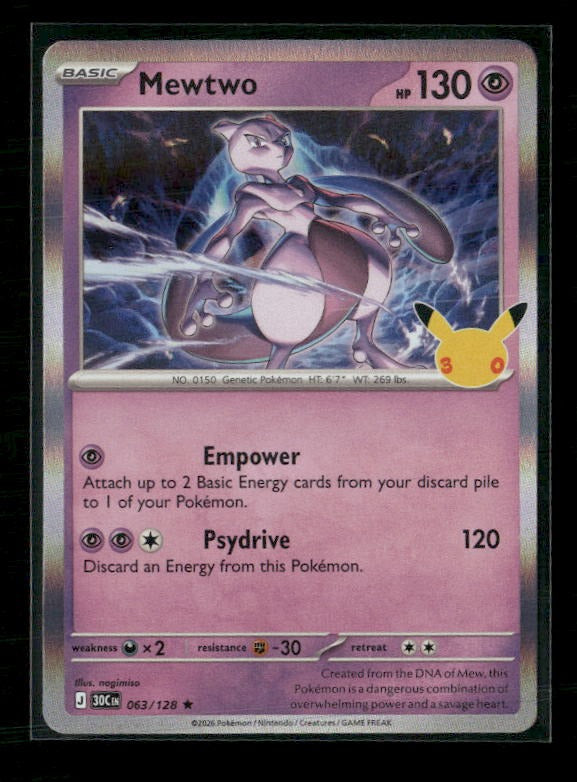Mewtwo - ME: 30th Celebration #063/128