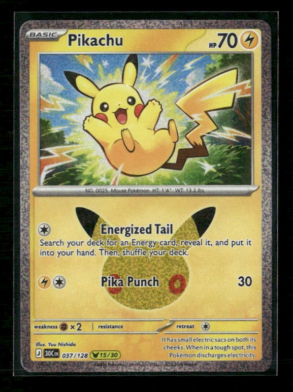 Pikachu - ME: 30th Celebration #037/128