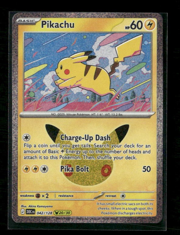 Pikachu - ME: 30th Celebration #042/128