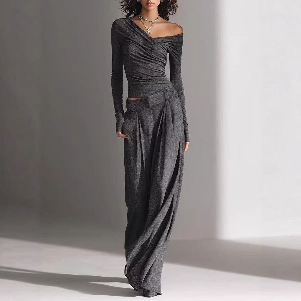 Women's Casual Long-Sleeve Pants Set