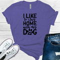 I Like to Stay Home With My Dog Graphic Tee