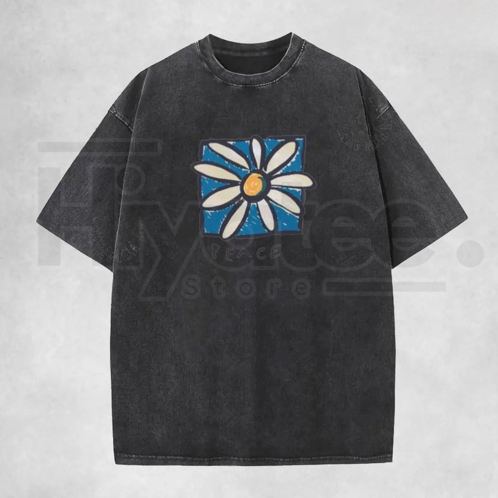 Holafish Acid Vintage Washed T-Shirt – Premium Relaxed Fit Unisex Graphic Tee