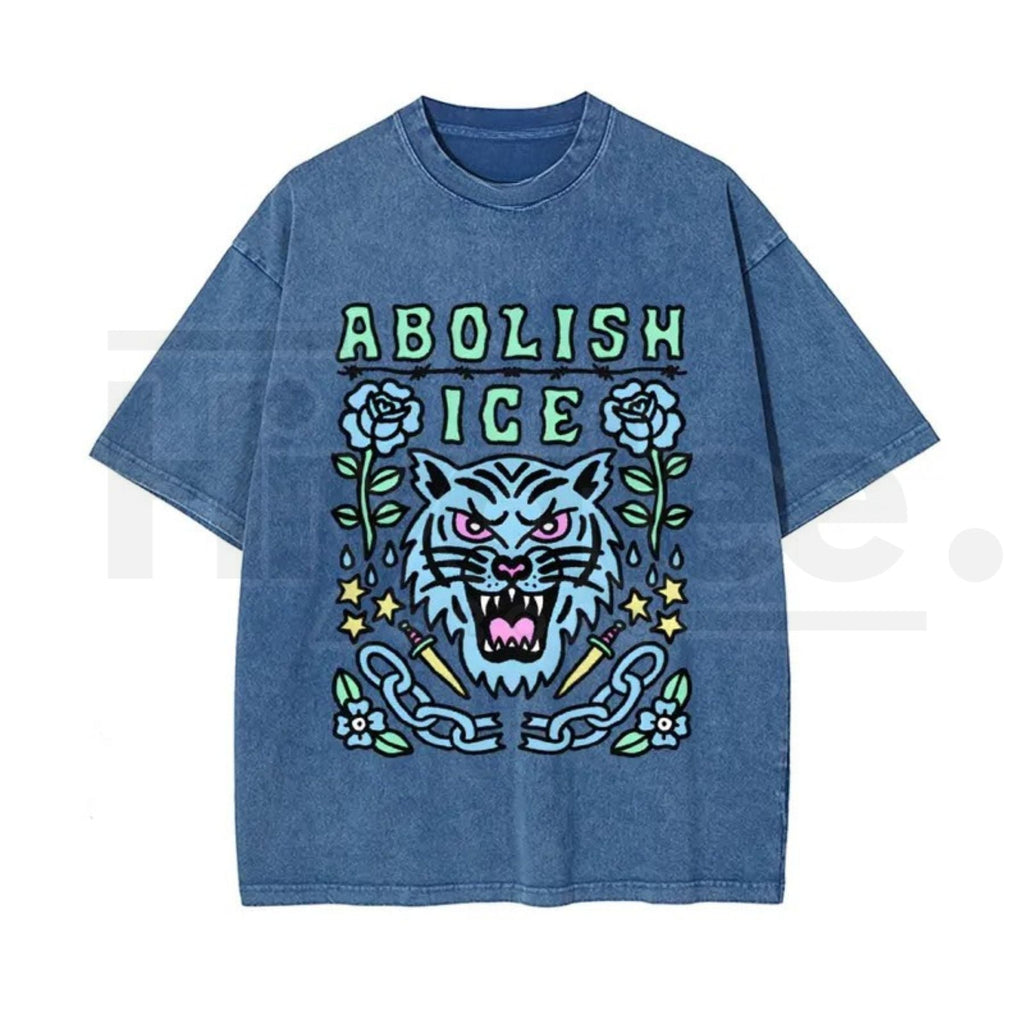 Statement Graphic Vintage Washed T-Shirt – Bold Satirical Cotton Unisex Tee