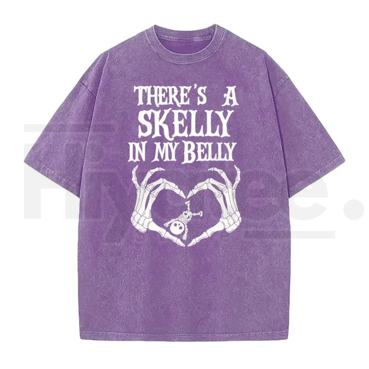 Spooky Mama Pumpkin Baby Reveal Washed Tee