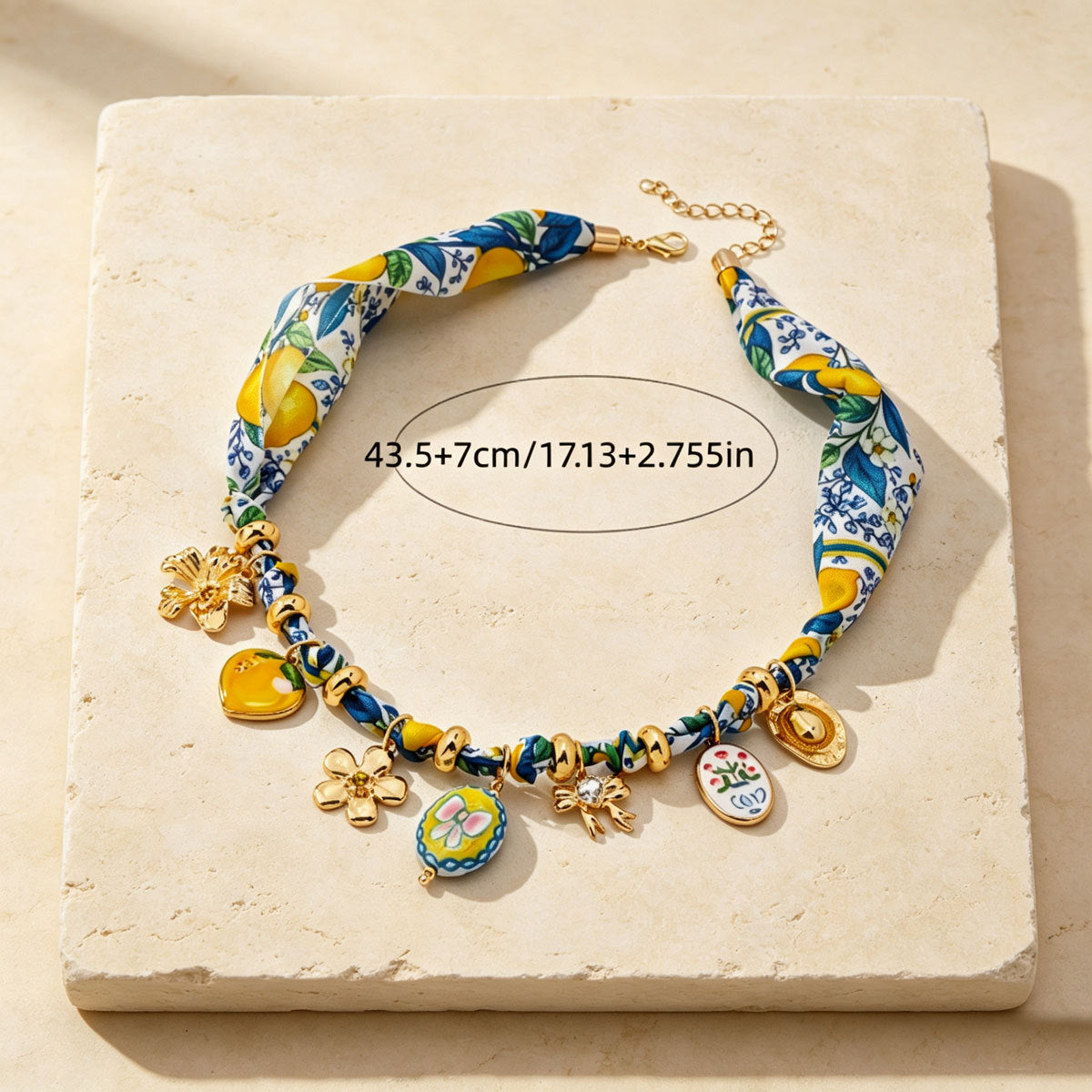 Women Bohemian Style Choker Necklace, European American Personality Flower Pendant Design, Versatile Niche Clavicle Neck Jewelry