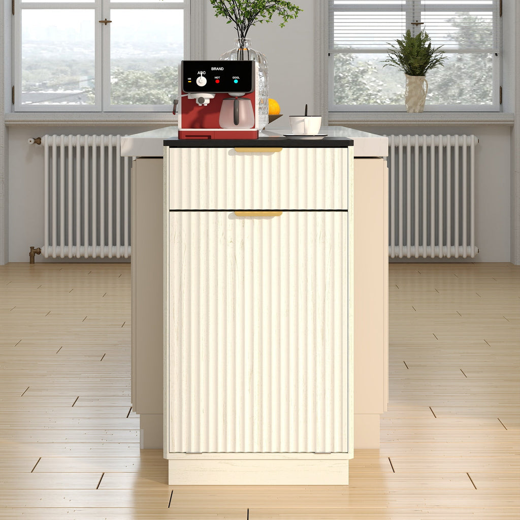 10-Gallon Woodgrain Tilt-Out Trash Can Cabinet