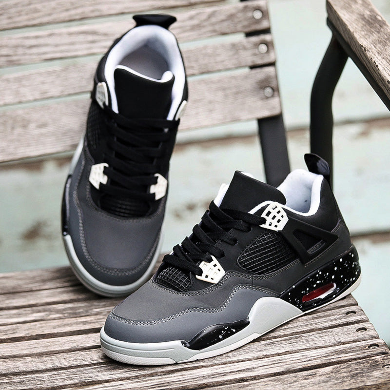 Men's Air Cushion Shoes, Dianmu Sneakers, Niche Sports Shoes For Men, Ins Trendy Footwear, Spring Versatile Yellow Thick Sole Basketball Skate Shoes