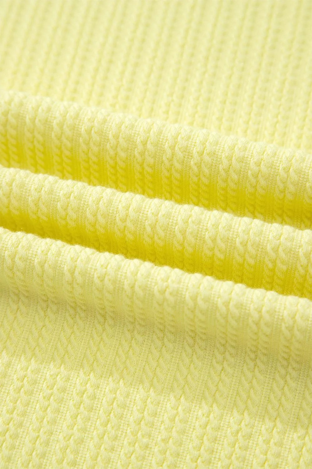 Ribbed Knit Tank and Shorts Set – Pastel Yellow