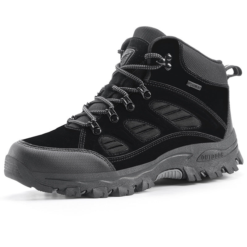 Couple's High-top Breathable Waterproof Non-slip Camping Leisure Mountaineering Shoes
