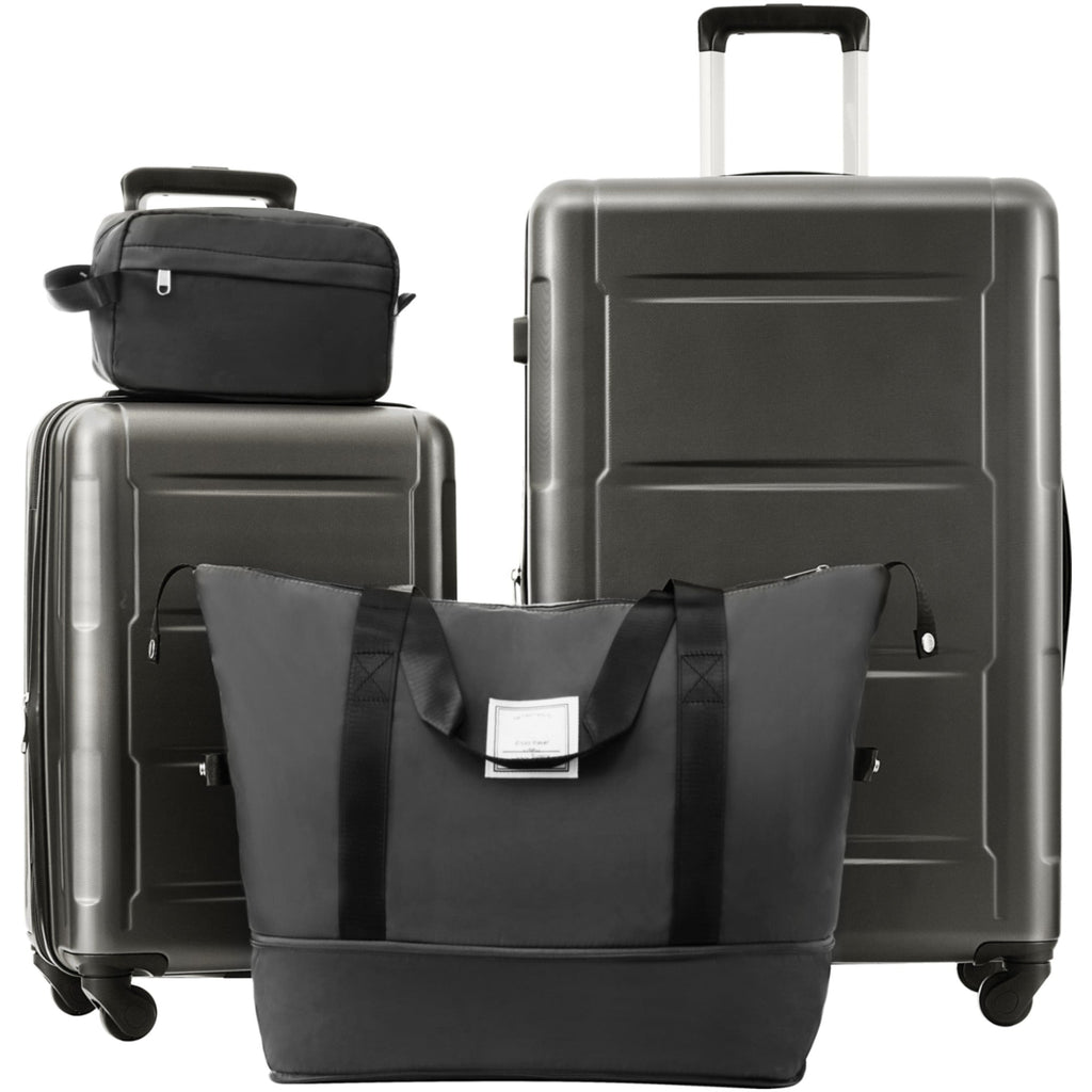 2 Piece Luggage Set with Expandable Spinner Wheels