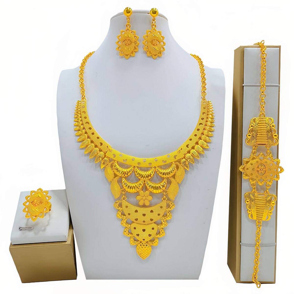 Women's Fashion All-match Jewelry Mirror Jewelry Suit