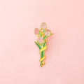 Lily Tulip Forest-style Brooch Bag Accessory