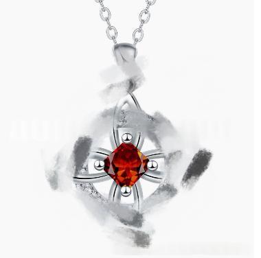 Mystical Birthstone Witches' Knot Necklace