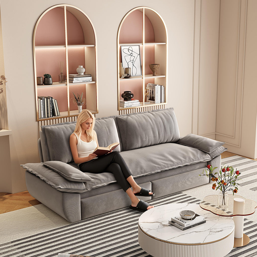 73.2" Queen Pull Out Sofa Bed