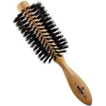 Kent LC8 Half Radial Cherry Wood Black Bristle Hair brush