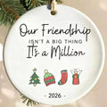 New Arrival Amazon Round Christmas Ceramic Pendant