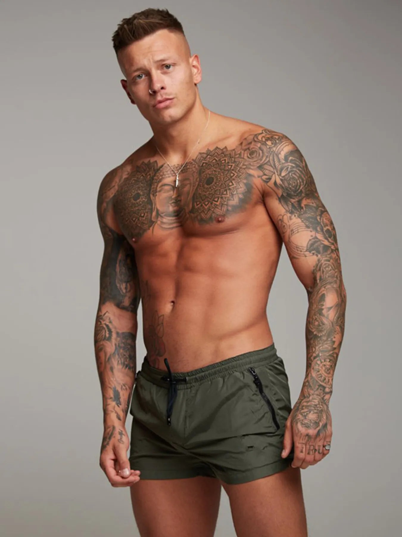 Men’s Plus Active Drawstring Shorts with Pockets