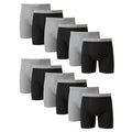 Hanes mens Underwear Boxer Briefs Pack, Cool & Breathable Cotton Moisture-wicking Underwear for Men, No Ride Up