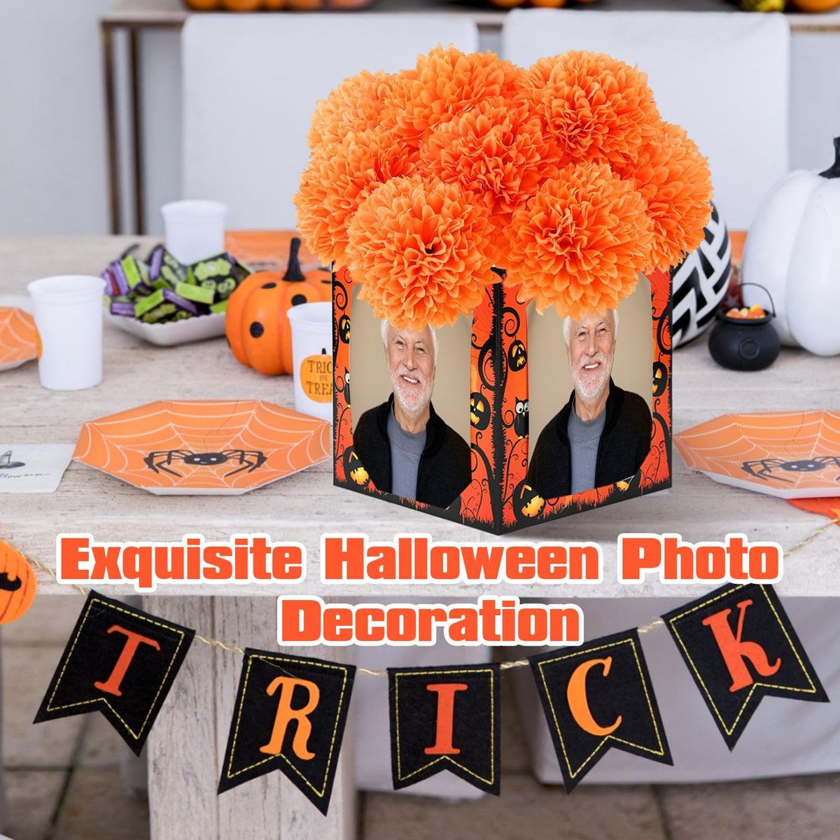 Kuabiz 6-Piece Halloween Photo Booth Decorations
