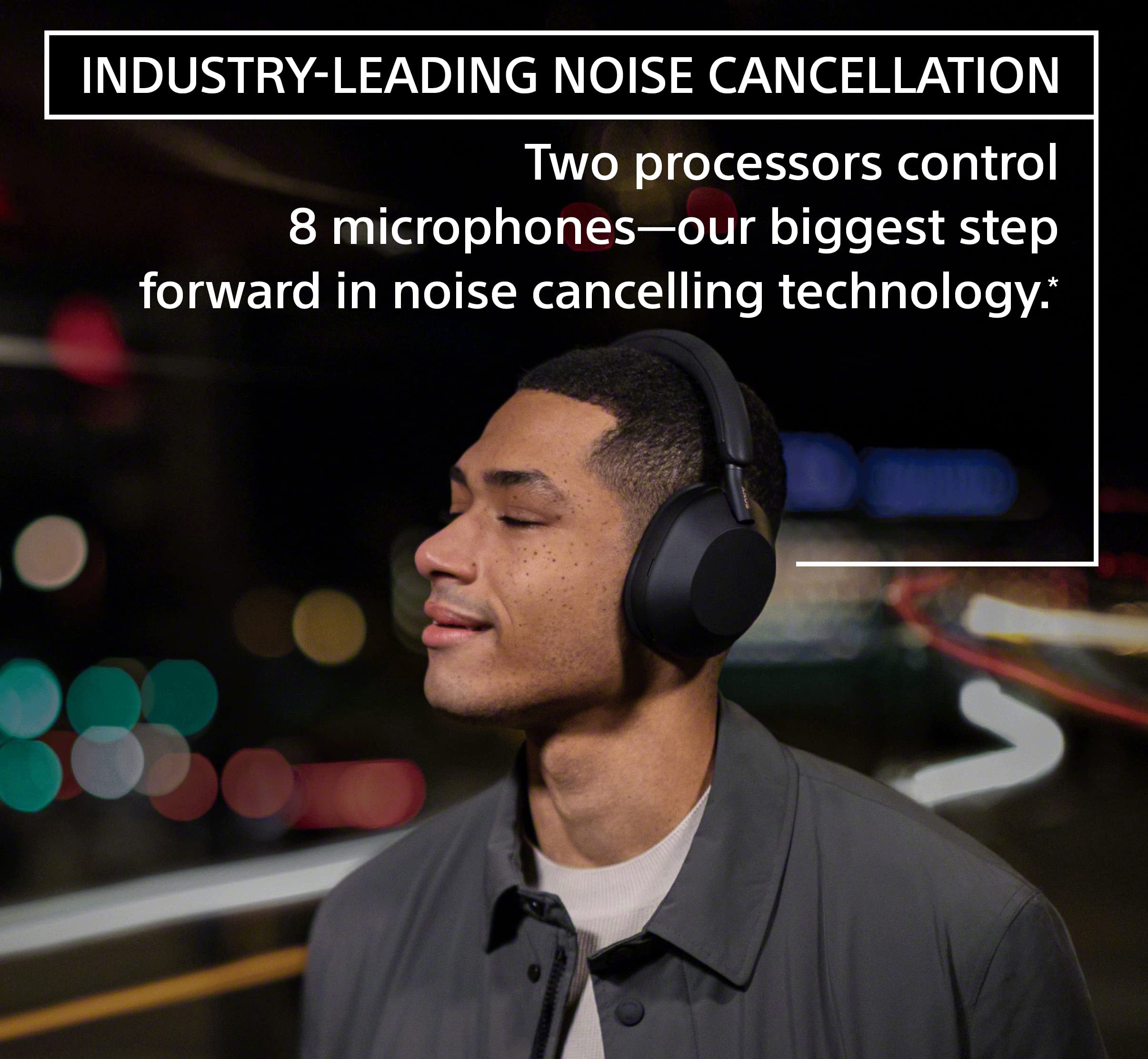 Sony WH-1000XM5 Premium Noise Canceling Headphones, Auto NC Optimizer, 30-Hour Battery, Alexa Voice Control, Black