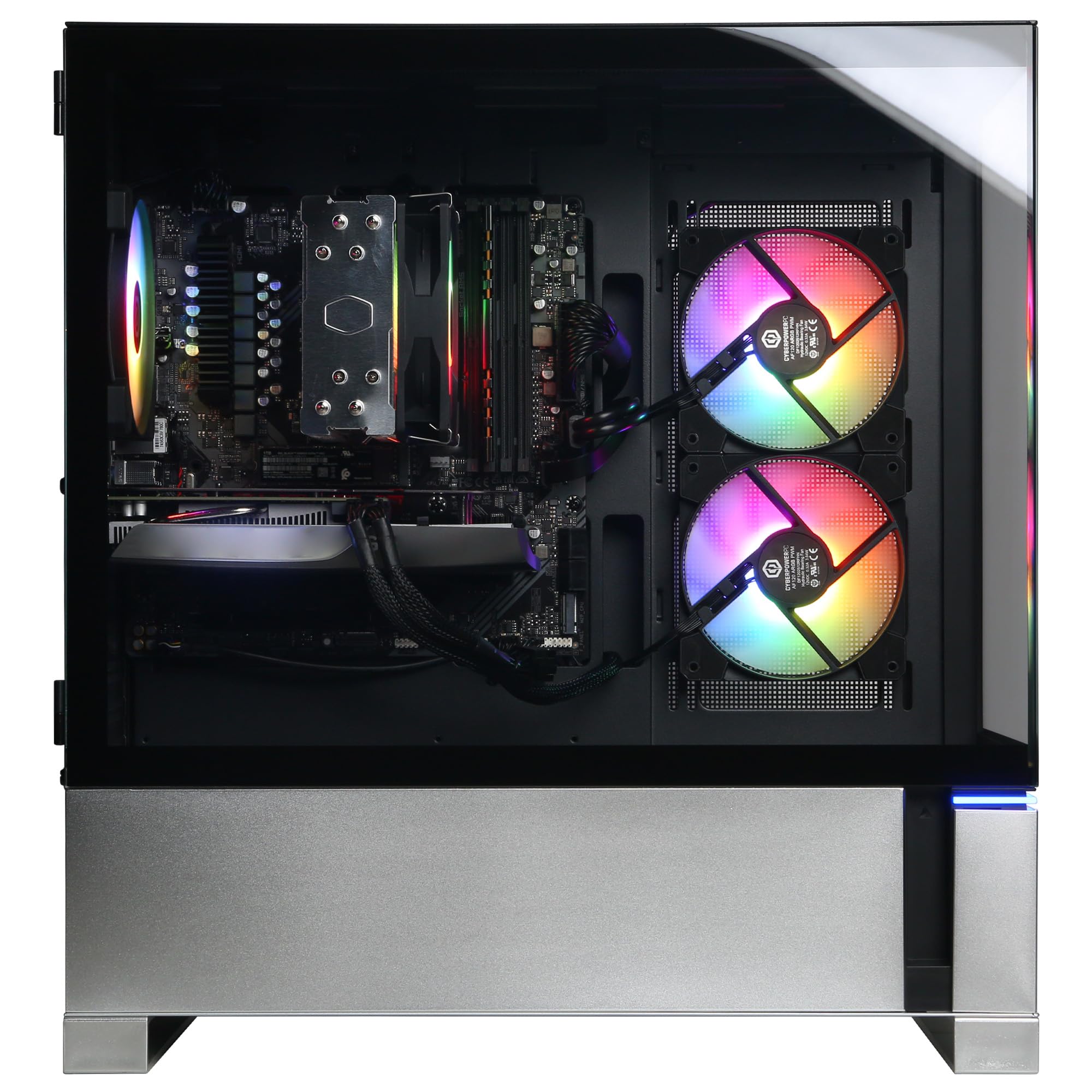 CyberPowerPC Gamer Master Gaming PC, AMD Ryzen 7 8700F 4.1GHz, GeForce RTX 5060 Ti 8GB, 16GB DDR5, 1TB PCIe 4.0 SSD, WiFi Ready & Windows 11 Home (GMA2900A2)