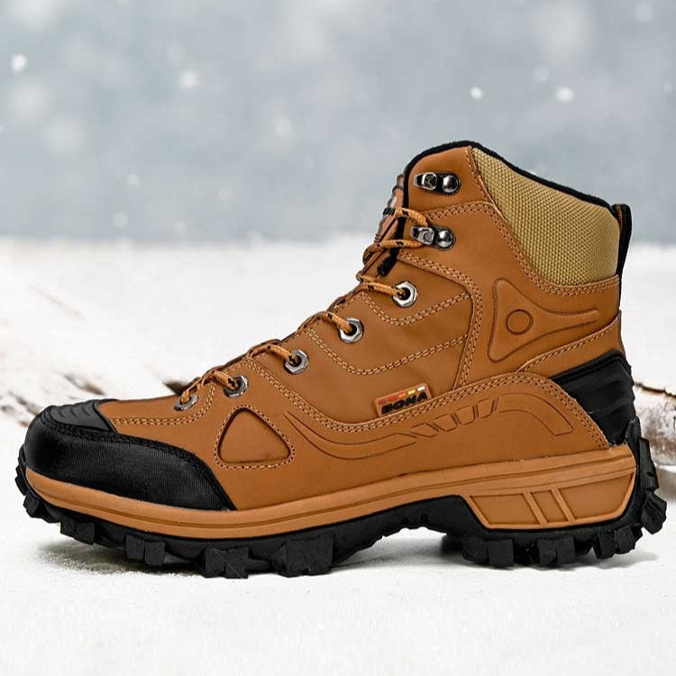 Men's Winter Thickened High-top Shoes Fleece Lining Anti-slip Large Size