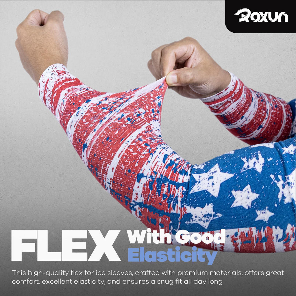 ROXUN Arm Sleeves, Cooling UV Sun Protection Sports Compression for Men/Women