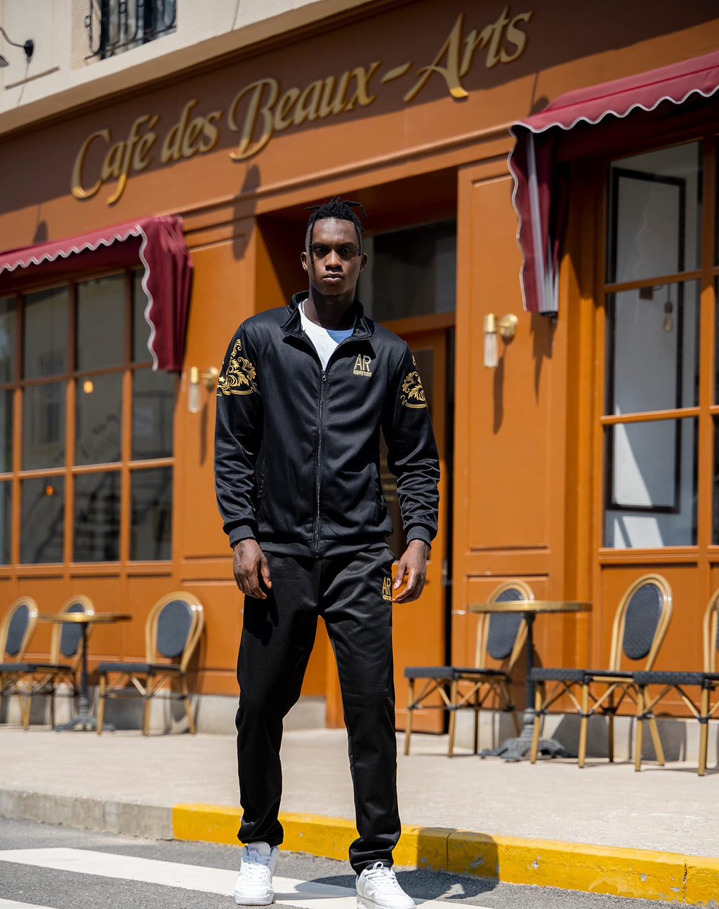 MANTORS Men's Hooded Athletic Tracksuit Full Zip Casual Jogging Gym Sweat Suits