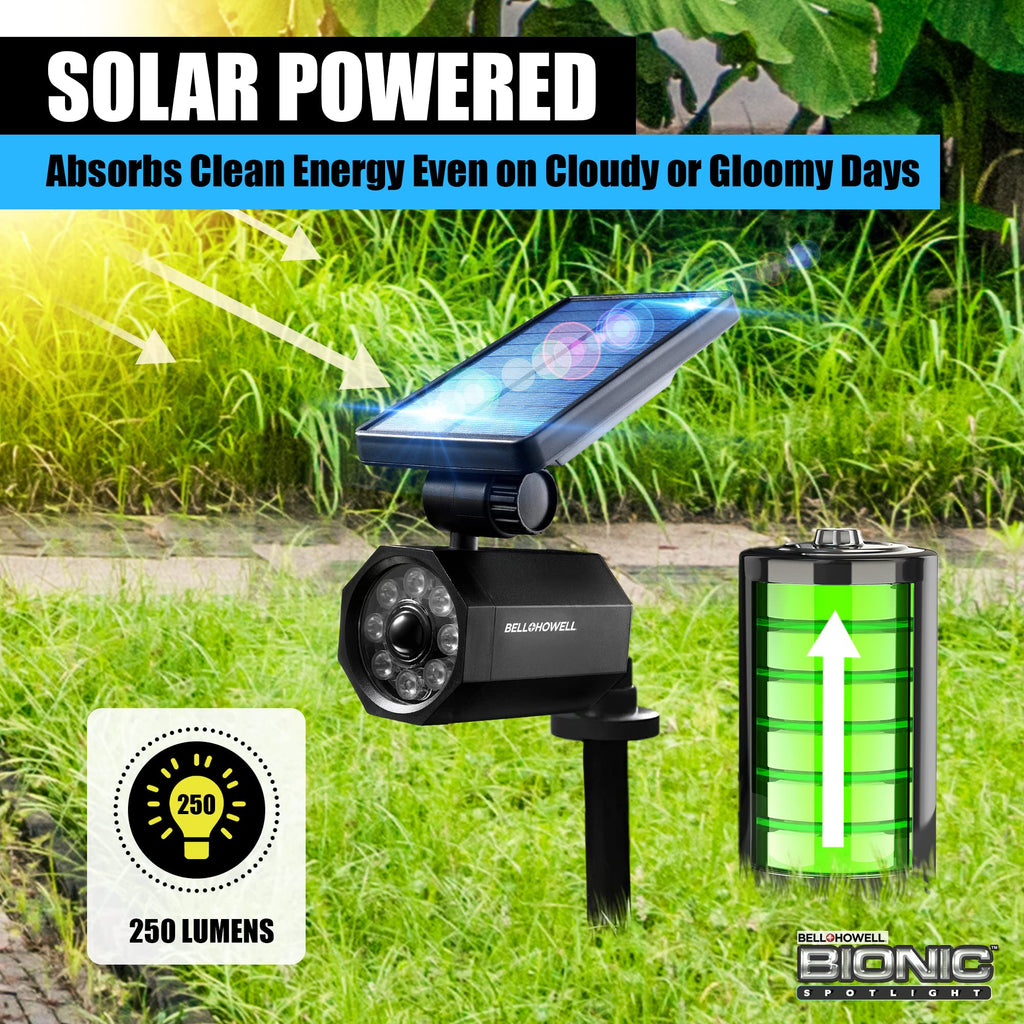 Bell+Howell Bionic Spotlight Solar Motion Lights, 2-Pack
