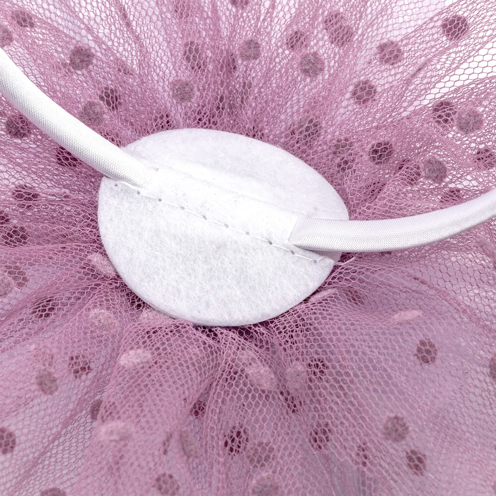 DRESHOW Fascinators Hat Flower Mesh Ribbons Feathers on a Headband and a Clip Tea Party Headwear for Girls and Women