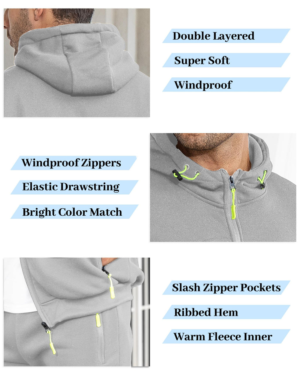 Hakjay Sweatsuits for Men 2 Piece Hoodie Men's Jogging Tracksuit Set Casual Athletic Long Sleeve Outfit Pullover Suit Set