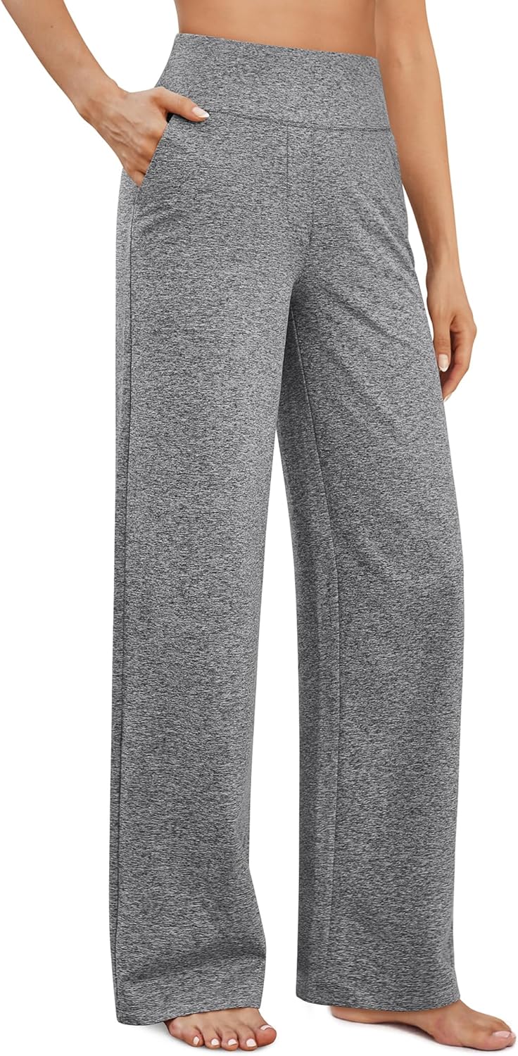 G4Free EverGoing Yoga Pants Women Wide Leg Pants with Pockets High Waist Stretch Dress Casual Sweatpants Petite/Regular/Tall