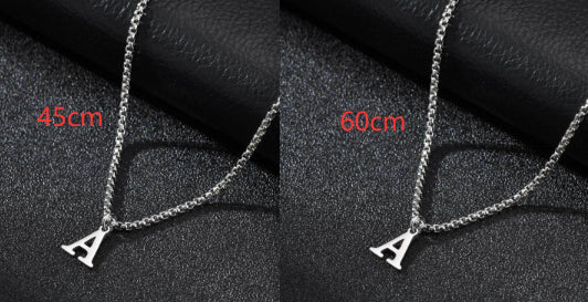 Minimalist Men's Simple Letter Necklace