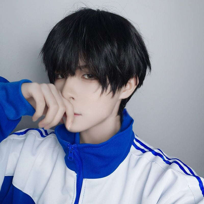 Wig Korean Style Handsome Natural & Fluffy Short Straight Hair Wig Wig