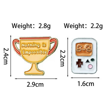 Trophy Console Cartoon Brooch