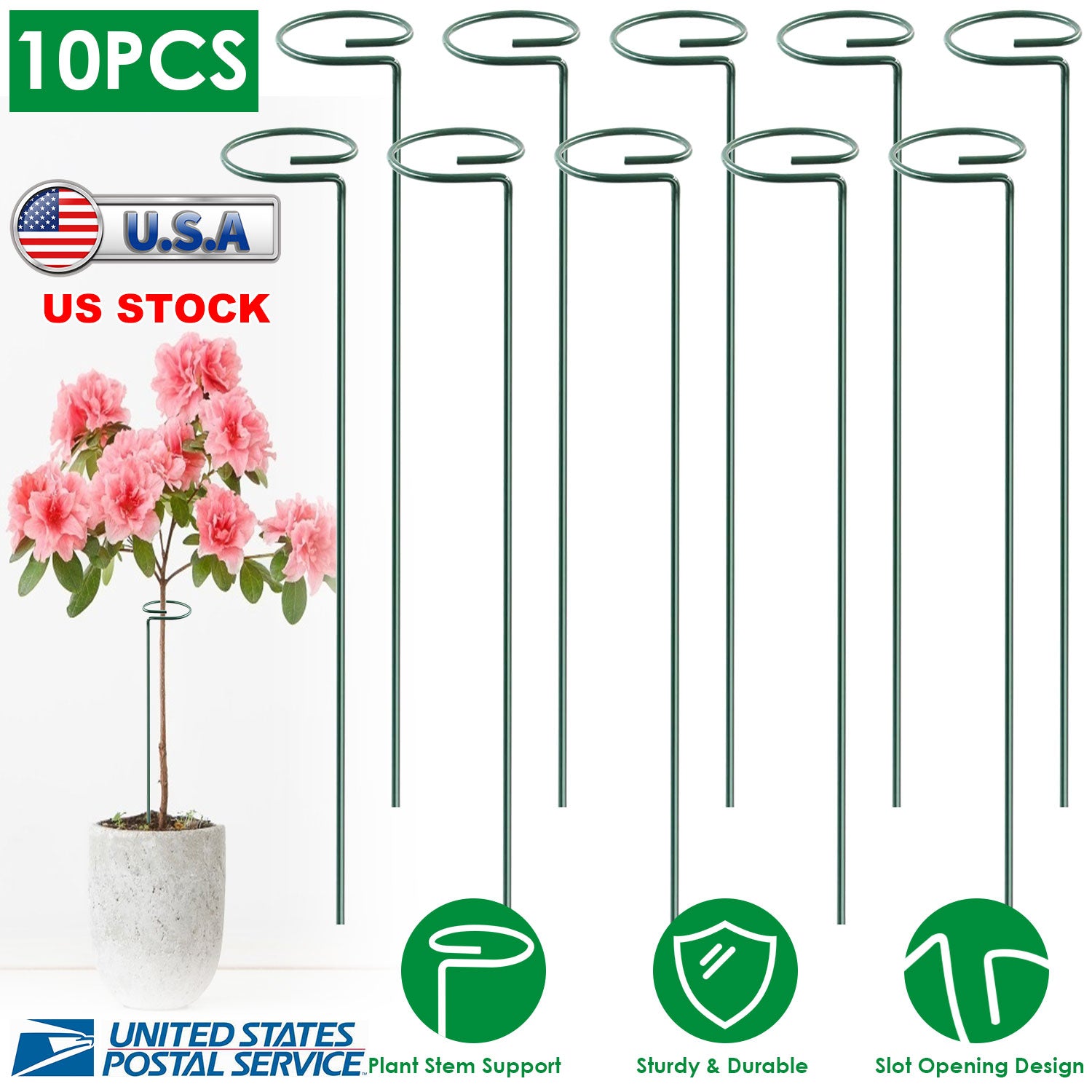 Garden Plant Support Stakes for Single Stem