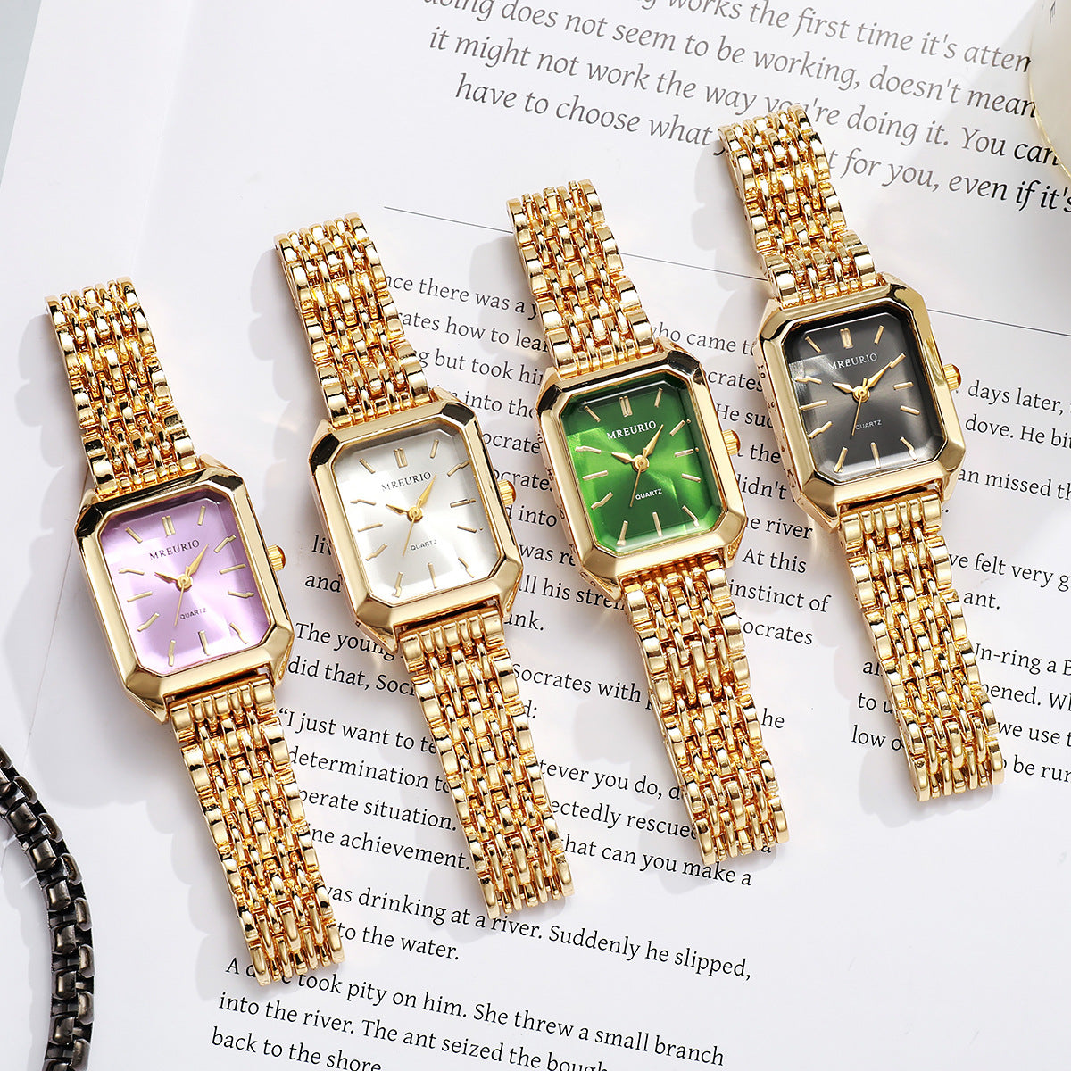 Square Ladies' Steel-band Watch