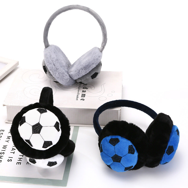 Earmuffs Warm Winter Cute Football Warm Set For Women