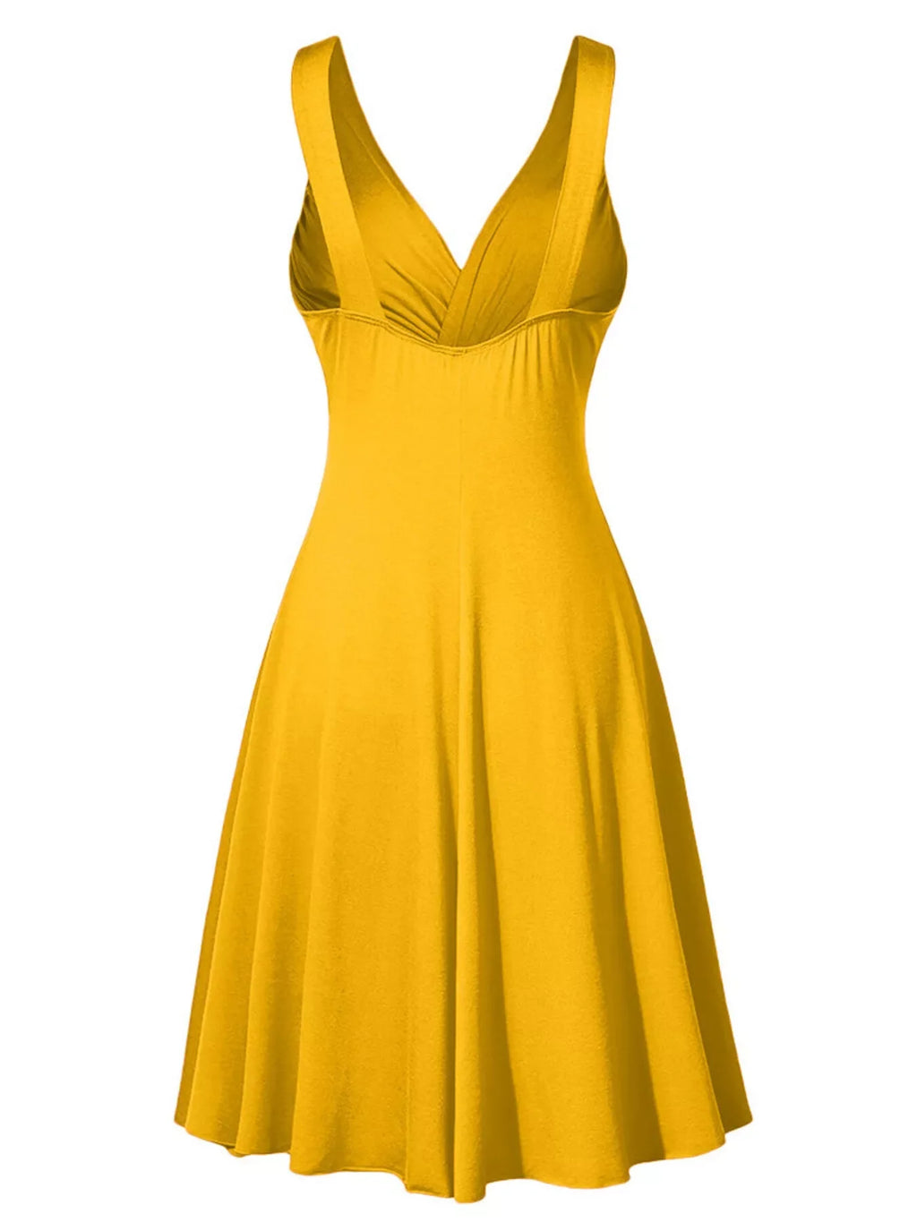 Full Size Twisted Sleeveless Ruched Waist A-Line Dress Plus Size