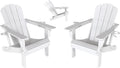 Adjustable HDPE Adirondack Chairs Set of 2
