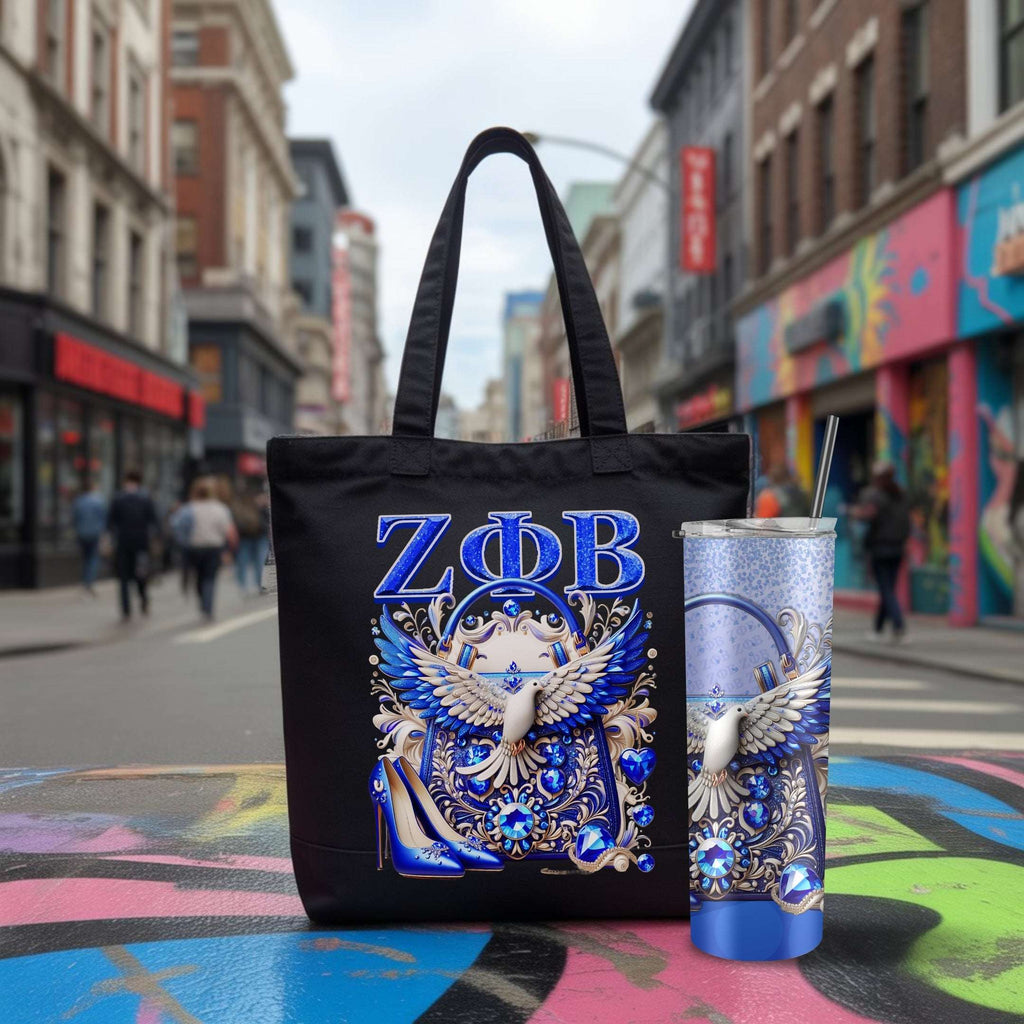 Z Phi B Dove & Diamonds Luxury Tote Bag