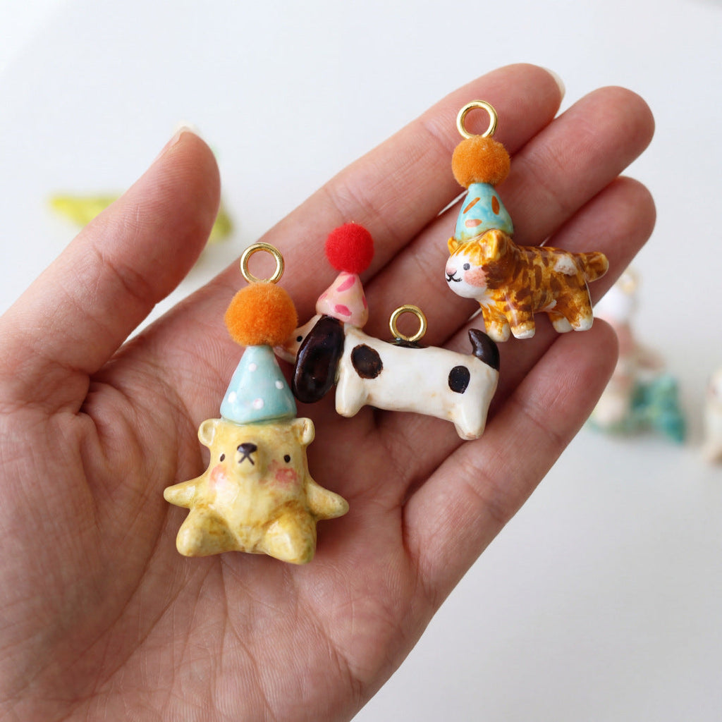 Animal Puppy Series Zircon Pendant